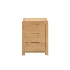Julian Bowen Curve 3 Drawer Bedside