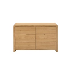 Julian Bowen Curve 6 Drawer Wide Chest