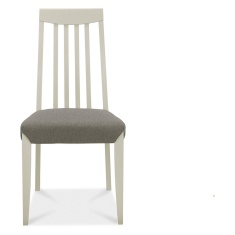 Brampton Grey Slat Back Fabric Chair (Pair)