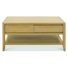 Brampton Oak Coffee Table With Drawer