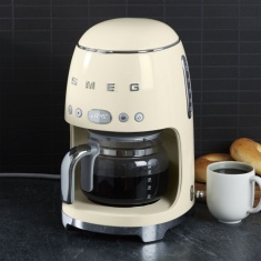 Smeg DCF02CRUK Drip Filter Coffee Machine - Cream