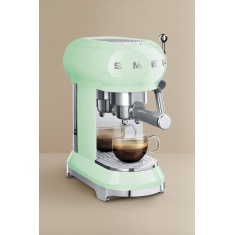 Smeg ECF01PGUK Espresso Coffee Machine - Pastel Green
