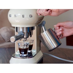 Smeg ECF01CRUK Espresso Coffee Machine - Cream