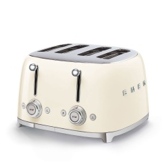 Smeg TSF03CRUK 4 Slice Toaster - Cream Smeg TSF03CRUK 4 Slice Toaster - Cream