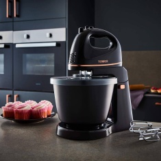 Tower T12039 300W Hand & Stand Mixer - Black/Rose Gold