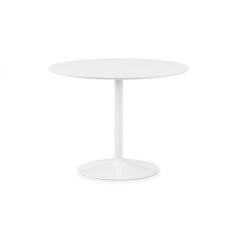 Julian Bowen Blanco Round White Pedestal Table