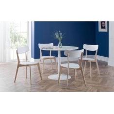 Julian Bowen Blanco 100cm Dining Table - White
