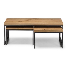 Julian Bowen Brooklyn Oak Nesting Coffee Tables