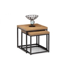 Julian Bowen Brooklyn Oak Nesting Lamp Tables