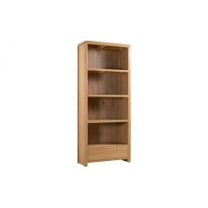 Julian Bowen Curve Oak Tall Bookcase