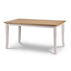 Julian Bowen Davenport 150cm Dining Table - Oak/Elephant Grey