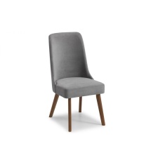 Julian Bowen Huxley Chenille Dining Chair Dusk Grey