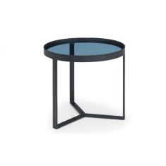 Julian Bowen Loft Lamp Table - Smoked Glass