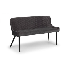 Julian Bowen Luxe High Back Bench - Grey