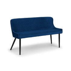 Julian Bowen Luxe High Back Bench - Blue