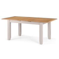 Julian Bowen Richmond 140cm/180cm Extending Dining Table - Elephant Grey/Pale Oak