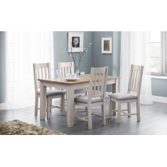 Julian Bowen Richmond Dining Chair - Elephant Grey/Pale Oak