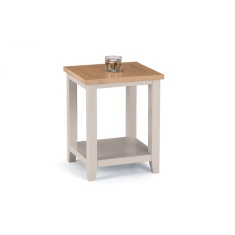 Julian Bowen Richmond Lamp Table - Elephant Grey/Pale Oak