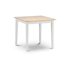 Julian Bowen Rufford 120cm Dining Table - Ivory/Natural