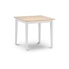 Julian Bowen Rufford 2-Tone Dining Table Ivory/Natural