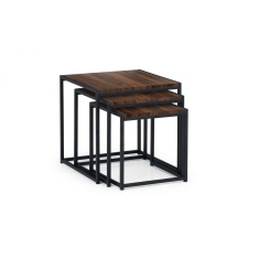 Julian Bowen Tribeca Nest Of 3 Tables - Walnut