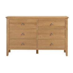 Julian Bowen Cotswold 6 Drawer Wide Chest