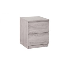 Julian Bowen Jupiter 2 Drawer Bedside - Grey Oak