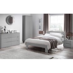 Julian Bowen Manhattan 2 Drawer Bedside - Grey