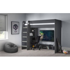 Julian Bowen Nebula Gaming Bed With Desk