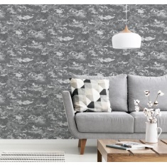 Arthouse Patina Grey Silver Wallpaper