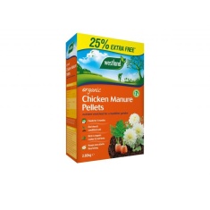 Westland Organic Chicken Manure Pellets 2.25kg + 25% Extra Free