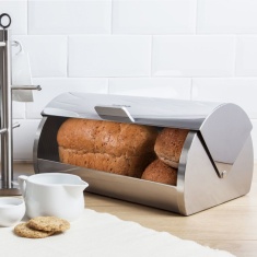 Morphy Richards Accents Bread Bin Roll Top Stainless Steel