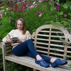 Town & Country Fleece Lined Garden Clogs - Navy