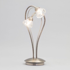 BHS Marianne Table Lamp - Antique Brass/Clear