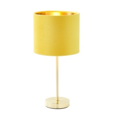 BHS Velvet Table Lamp - Ochre/Brass BHS Velvet Table Lamp - Ochre/Brass