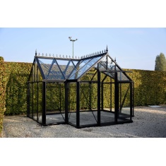 Janssens Eos Junior T-Model 160/40 Tempered Glass 10ft Wide Greenhouse