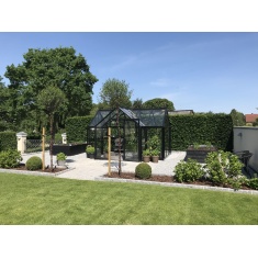Janssens Eos Junior T-Model Tempered Glass 10ft Wide Greenhouse