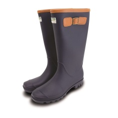 Town & Country PVC Fleece Lined Burford Wellington Boots - Navy