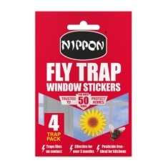 Nippon Fly Trap Window Stickers x4