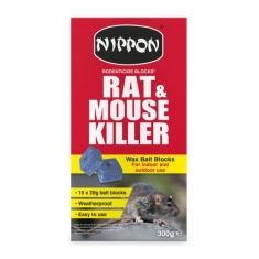 Nippon Rat & Mouse Killer Wax Blocks 300g