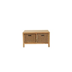 Daro Alexandra Coffee Table With Baskets Natural