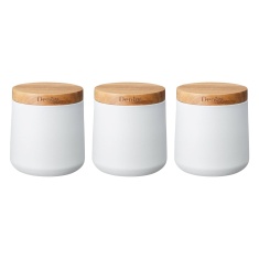 Denby White Storage Canisters Set of 3