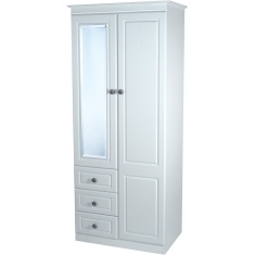 Nocton 182cm Tall 74cm Wide Mirror Combination Wardrobe