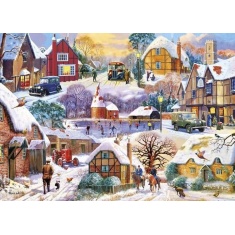 Gibsons Winter Cottages Jigsaw Puzzle 1000pc