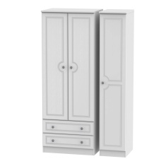 Nocton 197cm Tall 111cm Wide Triple Combination Wardrobe