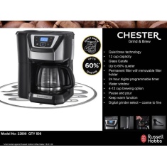 Russell hobbs chester grind and brew coffee machine 22000 on sale