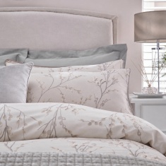 Laura Ashley Pussy Willow Dove Grey Pillowcase Pair Laura Ashley Pussy Willow Dove Grey Pillowcase Pair