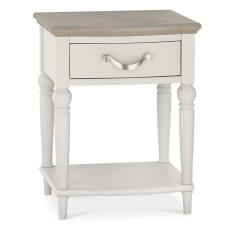 Montreal Nightstand - Grey Washed Oak & Soft Grey