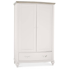 Montreal Grey Washed Oak & Soft Grey Double Wardrobe