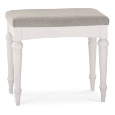 Montreal Soft Grey Stool - Pebble Grey Fabric